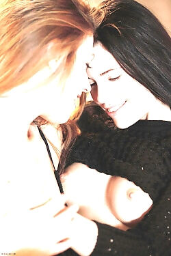 They find comfort with each other in some sizzling hot lesbian action